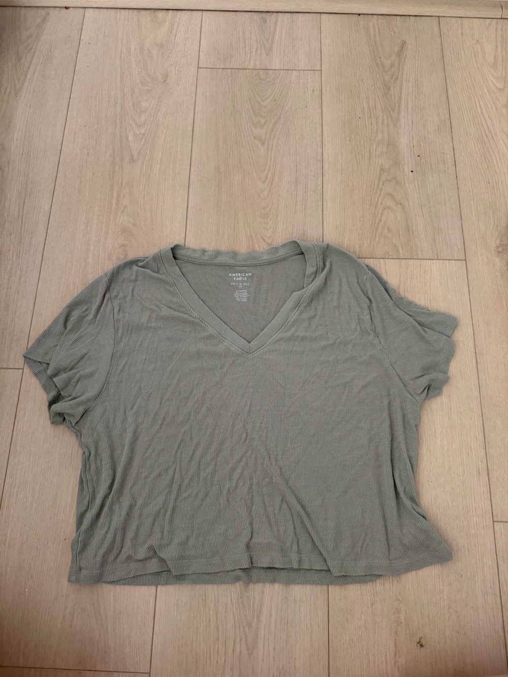 American Eagle Aerie Soft & Sexy Rib Crop Tee XL